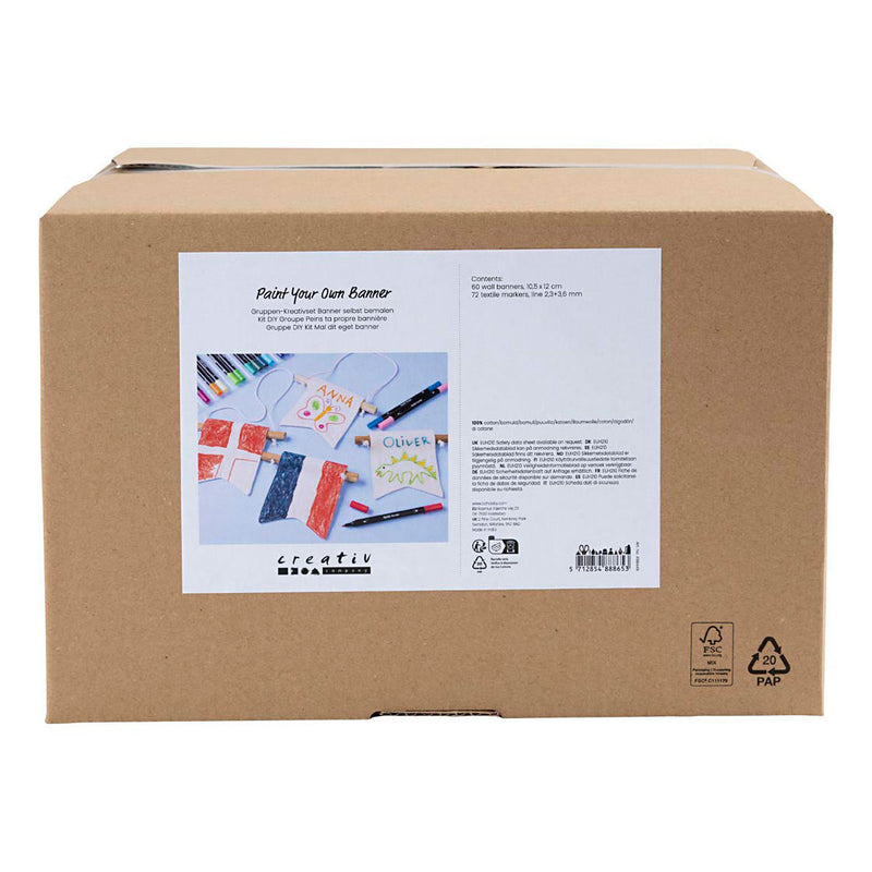 Afbeelding laden in galerijviewer, Creativ company groepsset verf je eigen spandoek 10,5x12cm - 60st.
