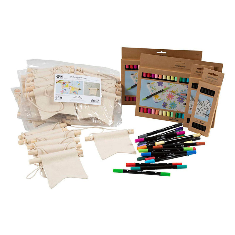 Afbeelding laden in galerijviewer, Creativ company groepsset verf je eigen spandoek 10,5x12cm - 60st.
