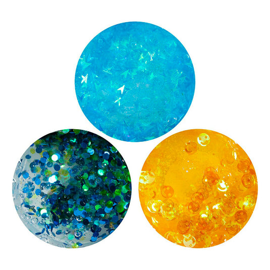Creativ company sequin clay blauw groen - 6x60gr.