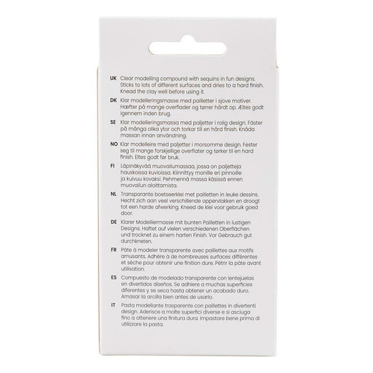 Creativ company sequin clay blauw groen - 6x60gr.