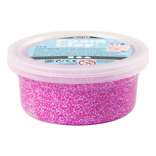 Creativ company https: www.cchobby.nl foam-clayr-glitter-paars-35-gr-1-doosje
