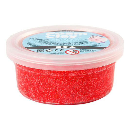 Creativ company https: www.cchobby.nl foam-clayr-glitter-rood-35-gr-1-doosje