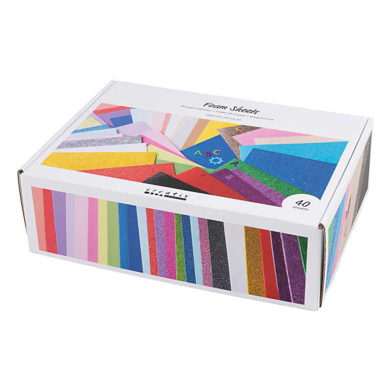 Afbeelding laden in galerijviewer, Creativ company foam vellen a4 gekleurd - 40 vellen
