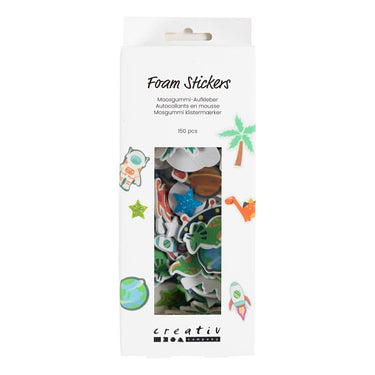 Creativ company foam stickers ufo en dinosaurus - 150st.