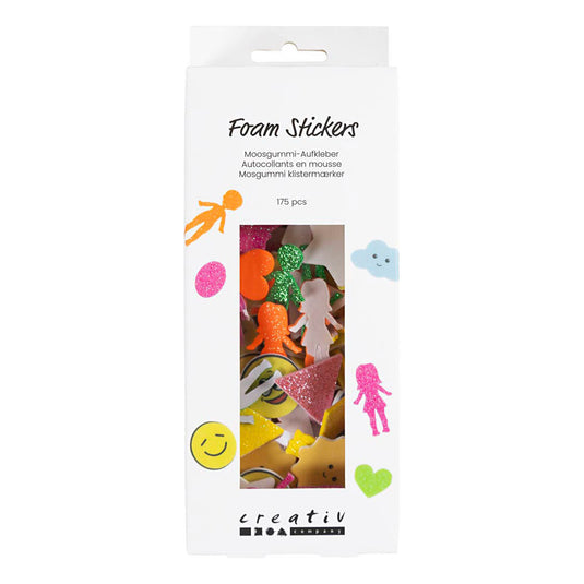 Creativ company foam stickers lachgezicht - 175st.