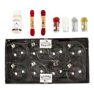 Creativ company hobbyset kerstballen glitter