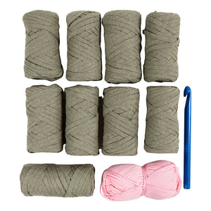 Creativ company hobbyset haken stoere tas olijfgroen