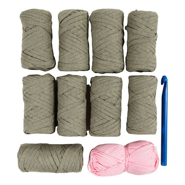 Creativ company hobbyset haken stoere tas olijfgroen