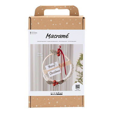 Creativ company hobbyset macrame kerstkrans