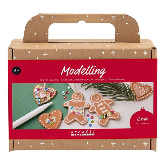 Creativ company hobbyset boetseren kleine kerstfiguren
