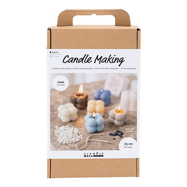 Creativ company https: www.cchobby.nl hobbyset-kaarsen-maken-bubble-sojakaars-beige-lichtblauw-creme-1-doos