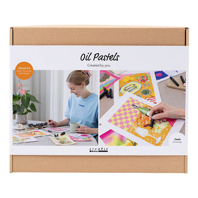 ギャラリービューアに画像をロードする, Creativ company starter hobbyset oliepastel - 12 technieken
