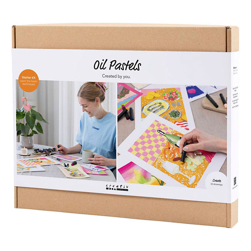Afbeelding laden in galerijviewer, Creativ company https: www.cchobby.nl starter-hobbyset-oliepastel-diverse-kleuren-1-doos
