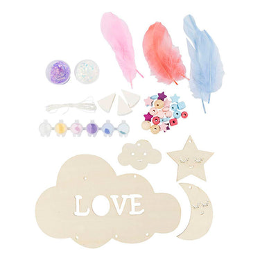 Creativ company https: www.cchobby.nl hobbyset-decoratie-wolk-maan-ster-glitterkleuren-pastelkleuren-1-doos