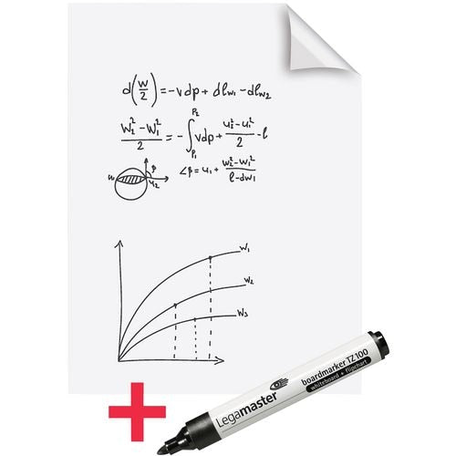 Legamaster magic-chart whiteboard 60x80cm wit 25 vel