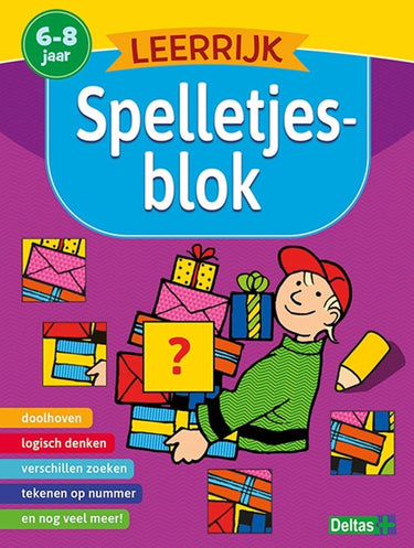 Deltas leerrijk spelletjesblok (6-8 j.)