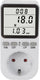 Greenblue - energiemeter – verbruiksmeter - wattmeter - elektriciteitsmeter – energiekosten- type f, 220-240v ac, 50hz, max. belasting 16a, ip20, ingebouwde batterij, gb364 f - voor nederland