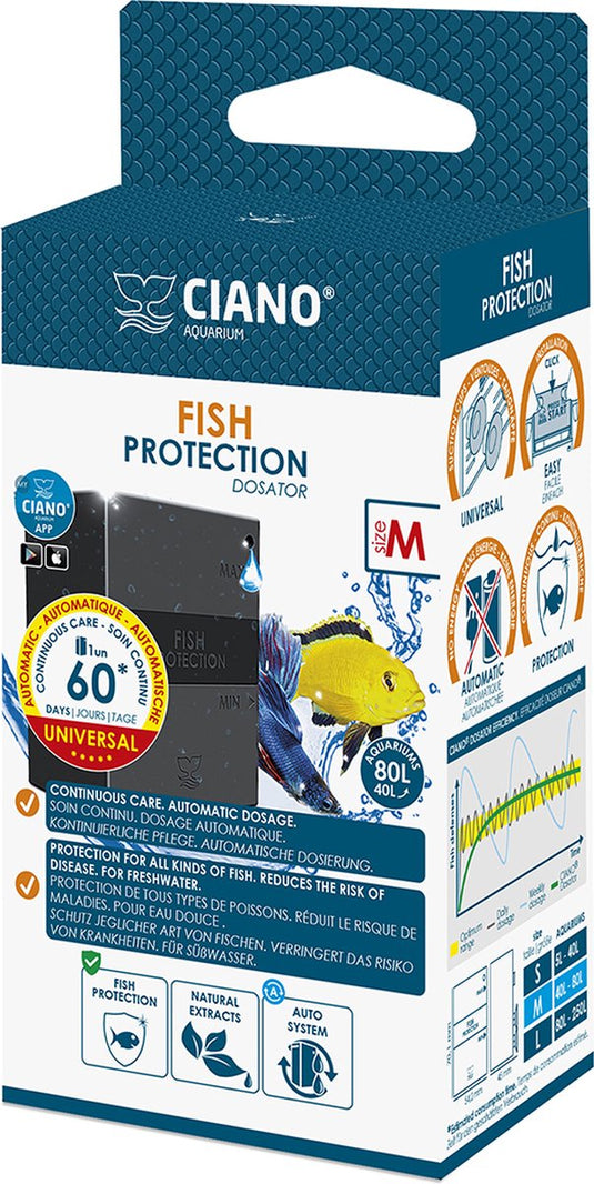 Ciano - aquariumstofzuiger - vissen - fish protection dosator m - 7x5,5x15cm - 1st