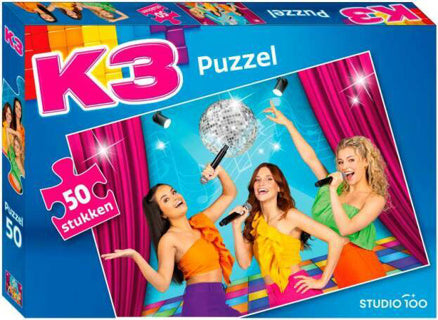 K3 alle kleuren puzzel 50 stukjes
