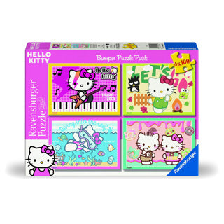 Ravensburger puzzel hello kitty 4 in 1 100 stukjes | 2 stuks