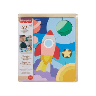 Afbeelding laden in galerijviewer, Fisher-price houten ruimteblokkenpuzzel - vormenpuzzel
