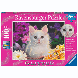 ギャラリービューアに画像をロードする, Ravensburger puzzel schitterend katje 100 xxl
