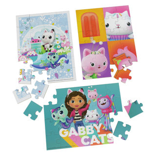 Load image into Gallery viewer, Spinmaster gabby's dollhouse puzzel 3 pack: houten puzzel in houten doos | 2 stuks
