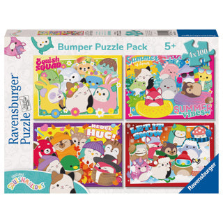 Load image into Gallery viewer, Ravensburger puzzel squishmallows 4 in 1 100 stukjes
