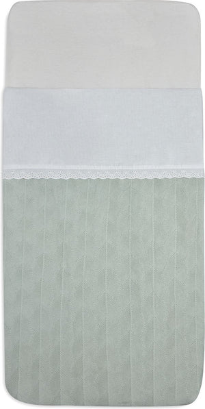 Jollein baby bettlaken wiege 75x100cm lace - ivory