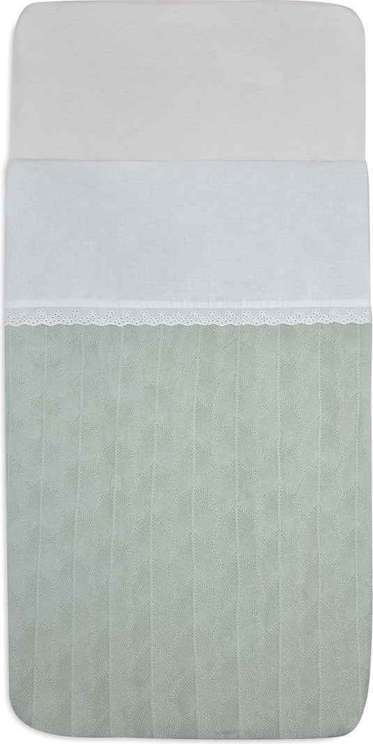 Jollein baby bettlaken wiege 75x100cm lace - ivory