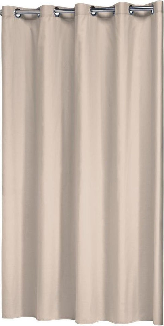 Sealskin coloris douchegordijn 180x200 cm - polyester katoen - beige