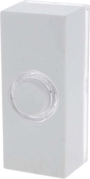Bouwkern honeywell beldrukker - bedraad - verlicht lightspot - 17 volt, 0,1 a - alleen geschikt voor laagspanning - kunststof behuizing - afmetingen 2,4 x 2,6 x 6 cm - kleur wit