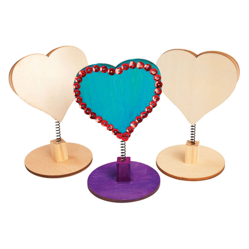 Load image into Gallery viewer, Colorations Versier je Houten Memoclip Hart, 12st.
