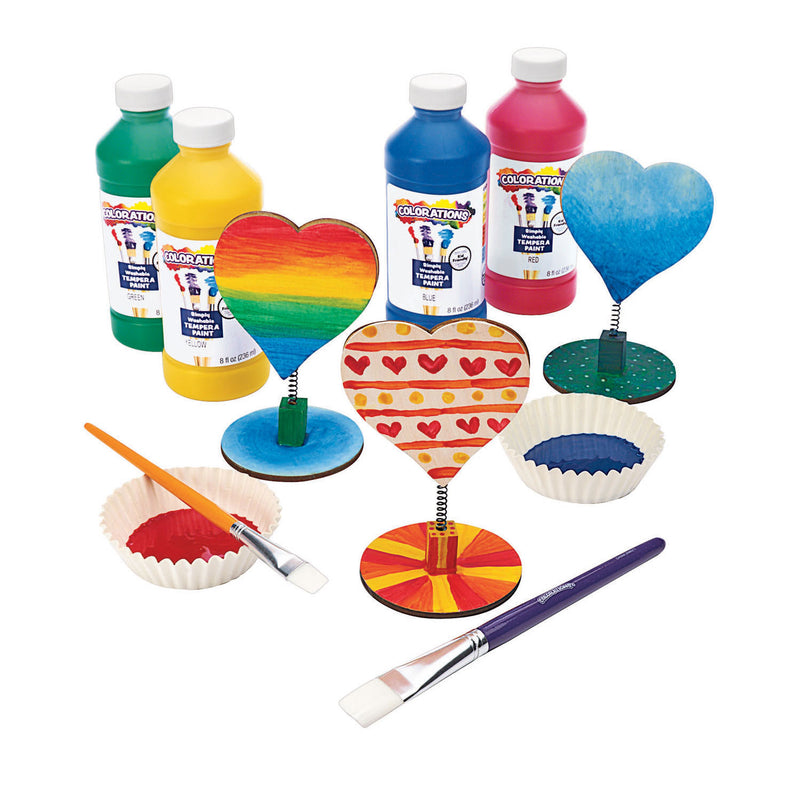 Load image into Gallery viewer, Colorations Versier je Houten Memoclip Hart, 12st.
