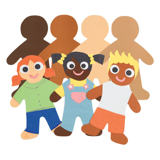 Colorations - colours like me grote mensen vormen, set van 24 (4 kleuren)