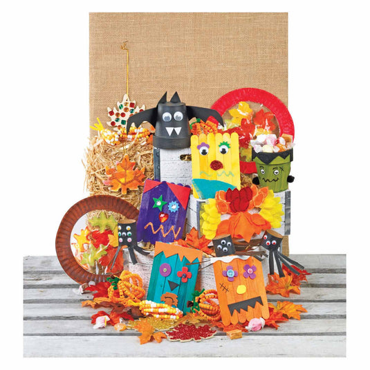 Colorations - versier je eigen bloempotje papier-mache, set van 10