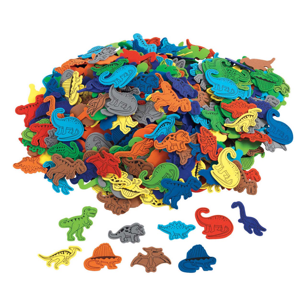 Colorations - Dinosaurus Figuren Foam, 500st.