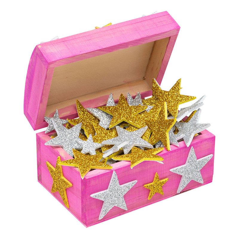 Load image into Gallery viewer, Colorations - Foamstickers Glitter Sterren, 100st.
