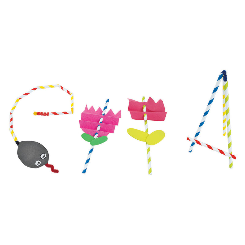 Load image into Gallery viewer, Colorations - gekleurde knutselrietjes, 100st. (4 kleuren)
