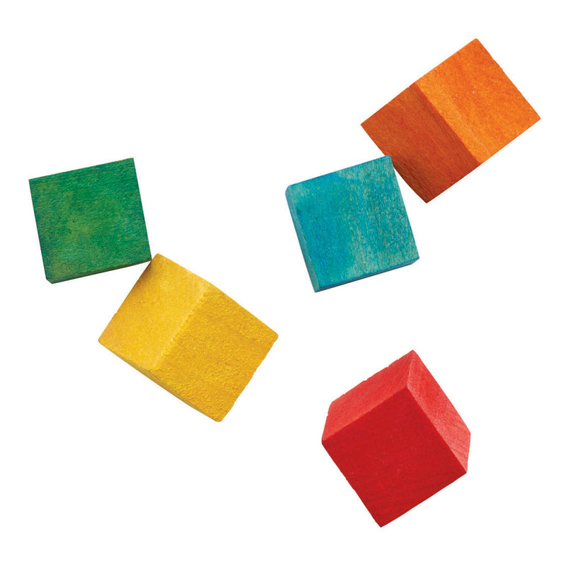 Afbeelding laden in galerijviewer, Colorations - gekleurde houten kubus blokjes, 196st.
