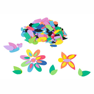 Colorations - zelfklevende foam figuren stickers, 1000st.
