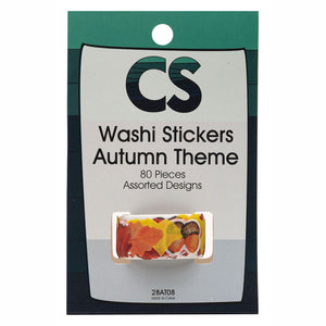 Colorations - washi stickers herfstthema op rol, 80st.