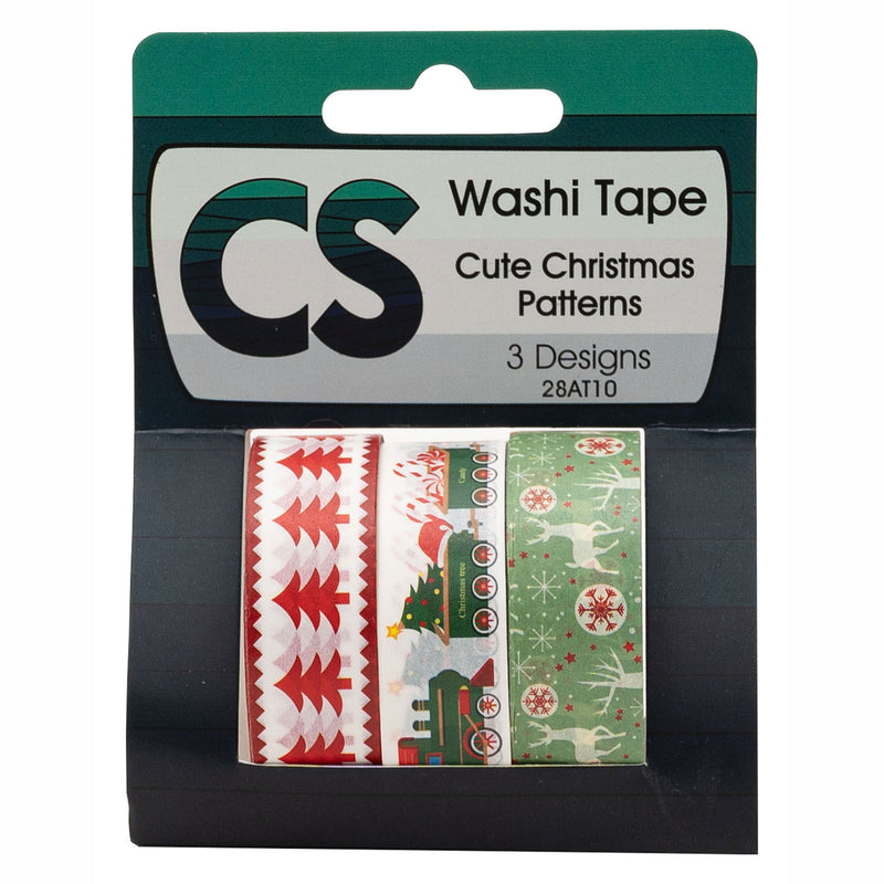 Load image into Gallery viewer, Colorations - washi tape kerst 3 rollen, 5mtr.
