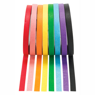 Colorations - afplaktape 8 kleuren - 55 meter per kleur