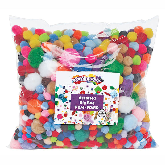Colorations - zak pompoms 450 gram, 1200st.
