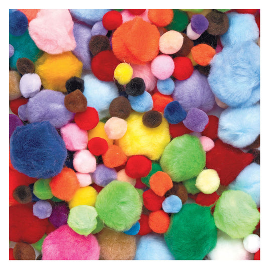 Colorations - zak pompoms 450 gram, 1200st.