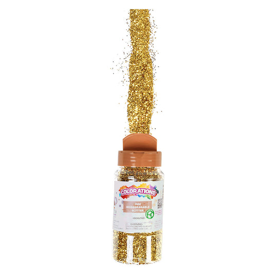 Colorations - biologische afbreekbare glitter - goud, 113 gram