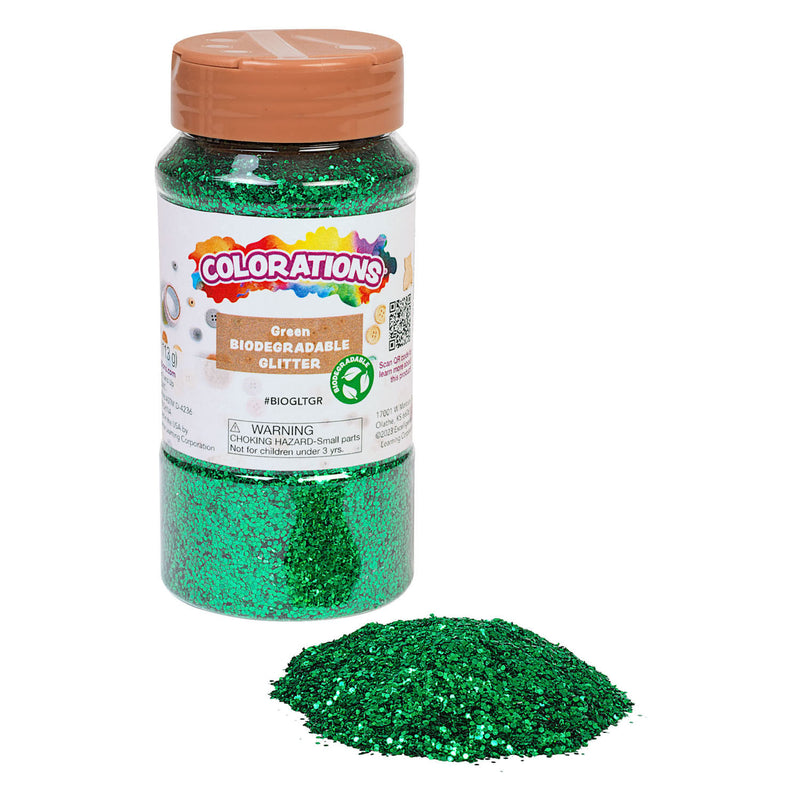 Load image into Gallery viewer, Colorations - biologische afbreekbare glitter - groen, 113 gram
