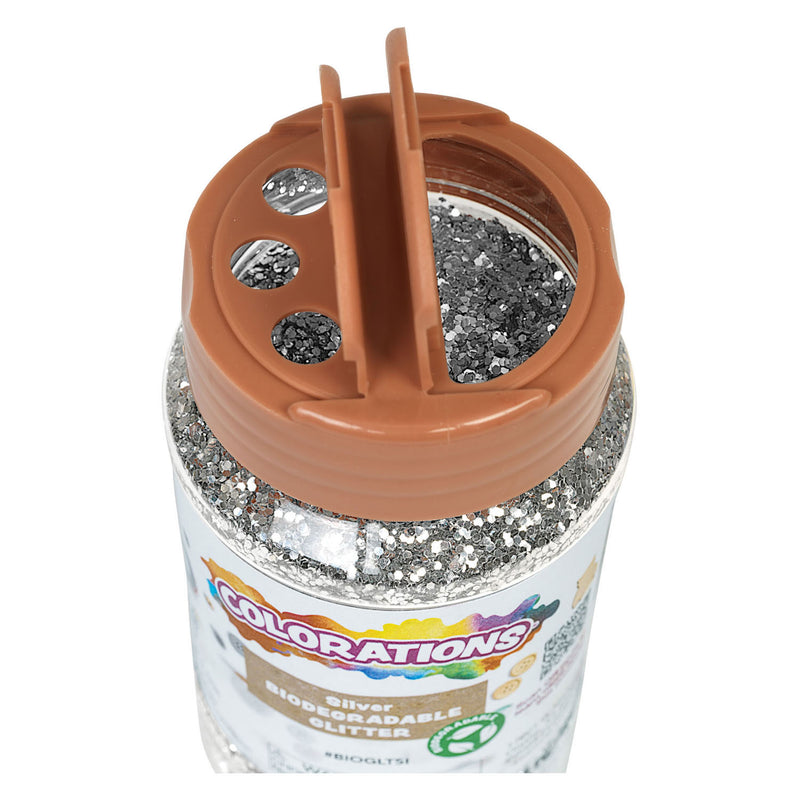 Load image into Gallery viewer, Colorations biologische afbreekbare glitter zilver, 113 gram
