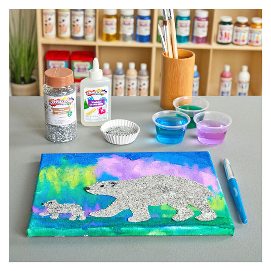 Colorations - biologische afbreekbare glitter - zilver, 113 gram